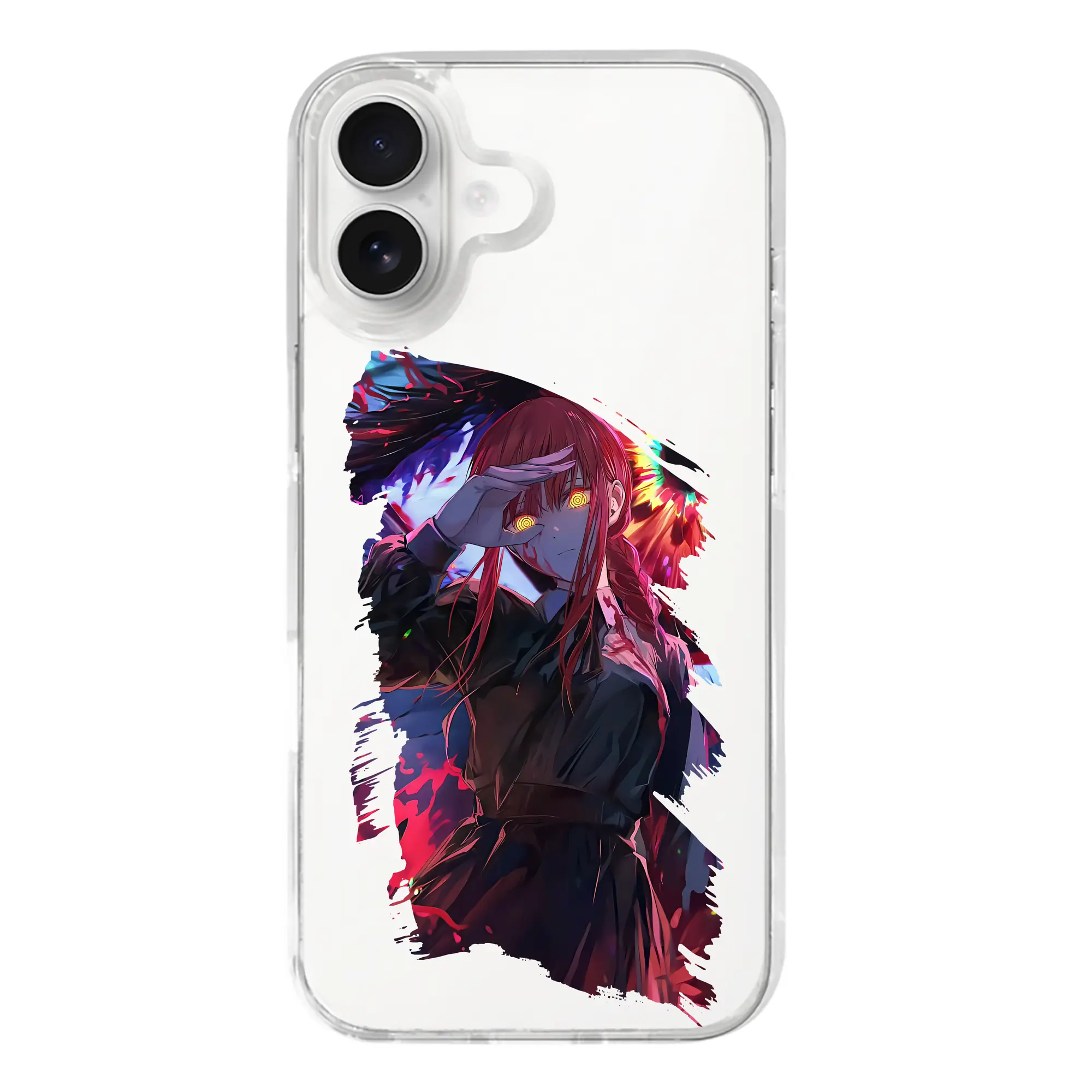 チェンソーマン グッズ,マキマ - iPhone 17シリーズ 透明スマホケース – 薄型・耐衝撃・精密フィット保護カバー